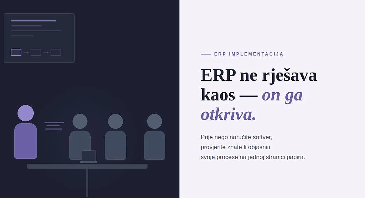 ERP ne rješava kaos on ga otkriva